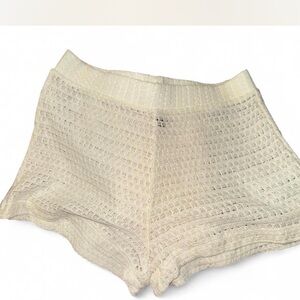 H&M Divided Off-White Knit cover up Shorts